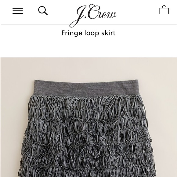 Jcrew collection fringe loop mini skirt xs - Picture 6 of 8